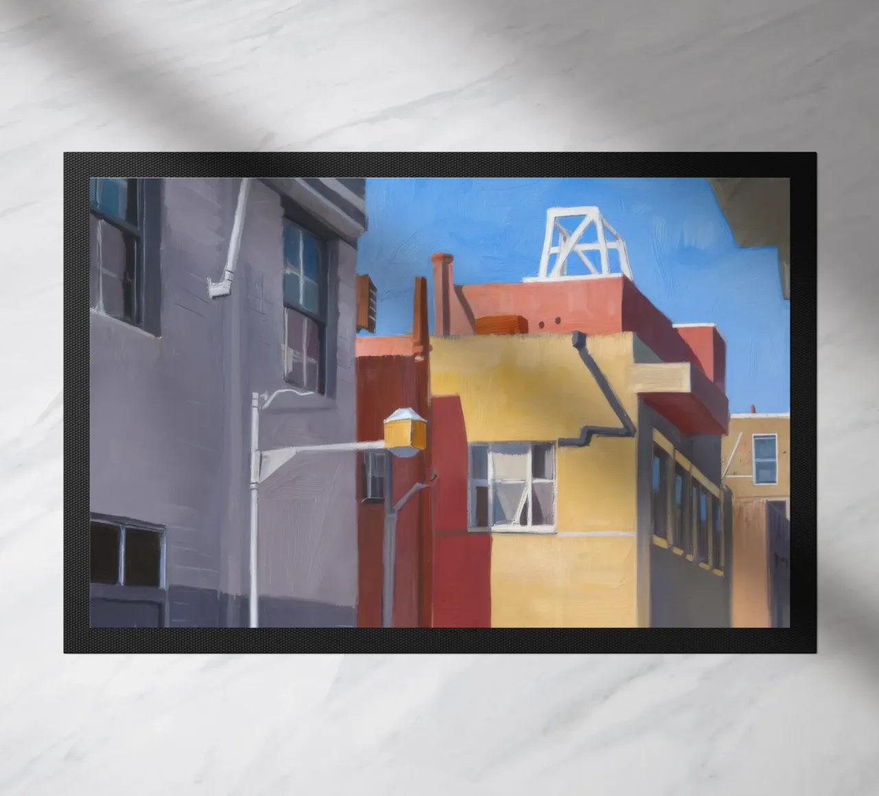 Geometria urbana colorata zerbino da Opal Strokes