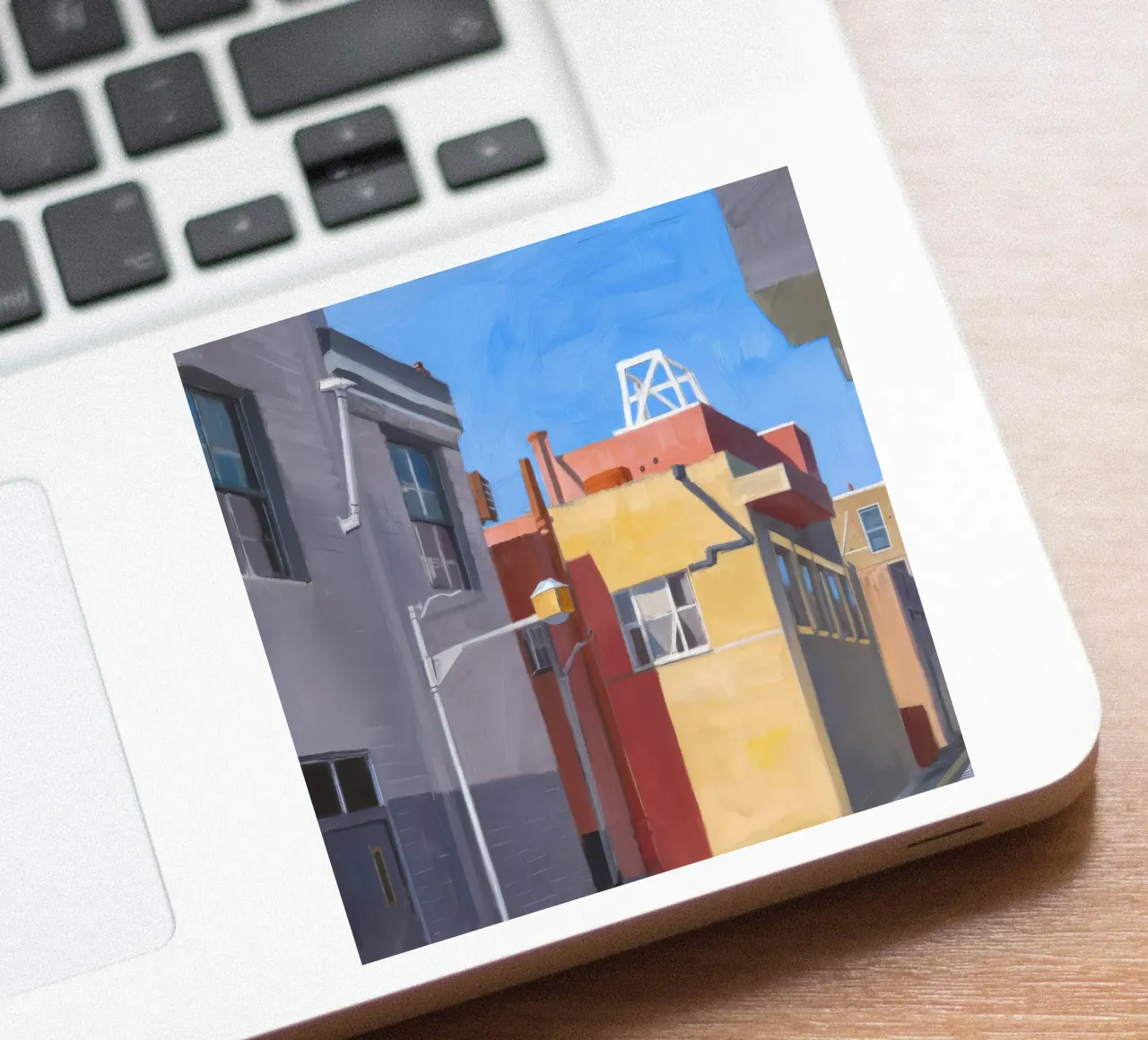 Bunte urbane Geometrie Sticker von Opal Strokes