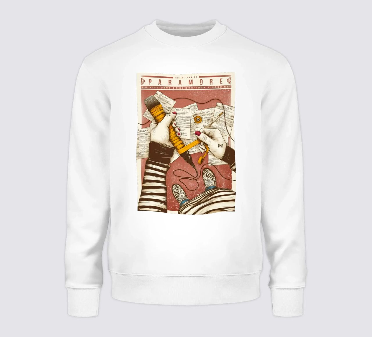 Paramore sudadera de exelophendri