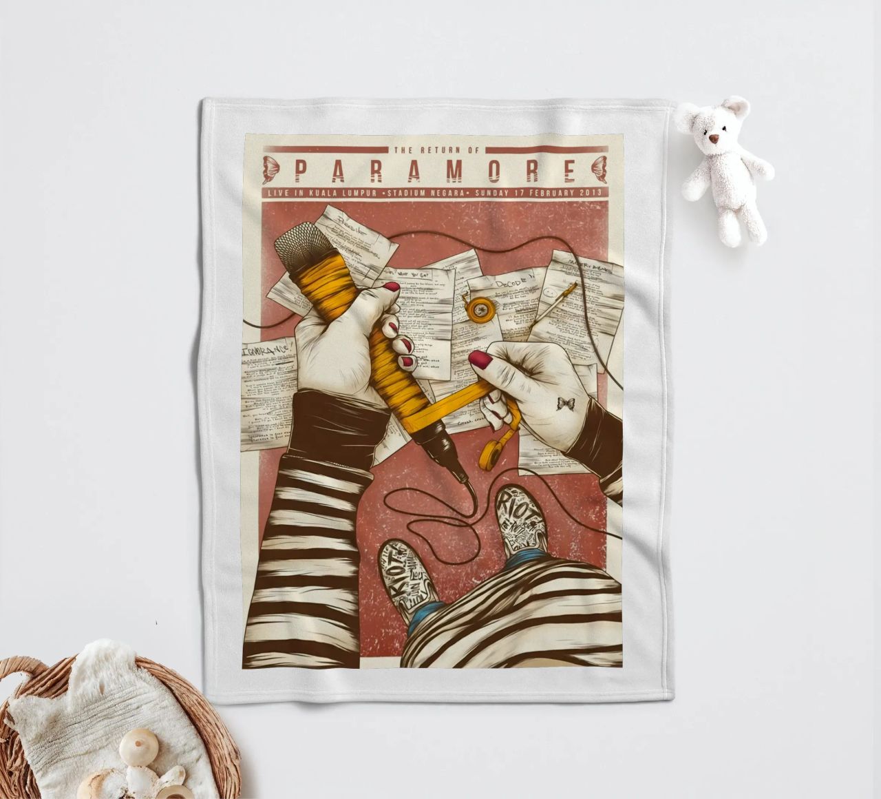 Paramore coperta in pile da exelophendri