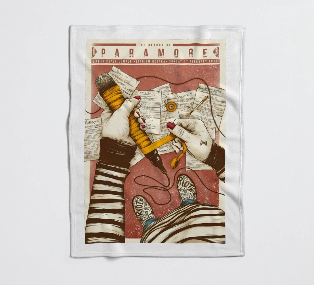 Paramore coperta in pile da exelophendri