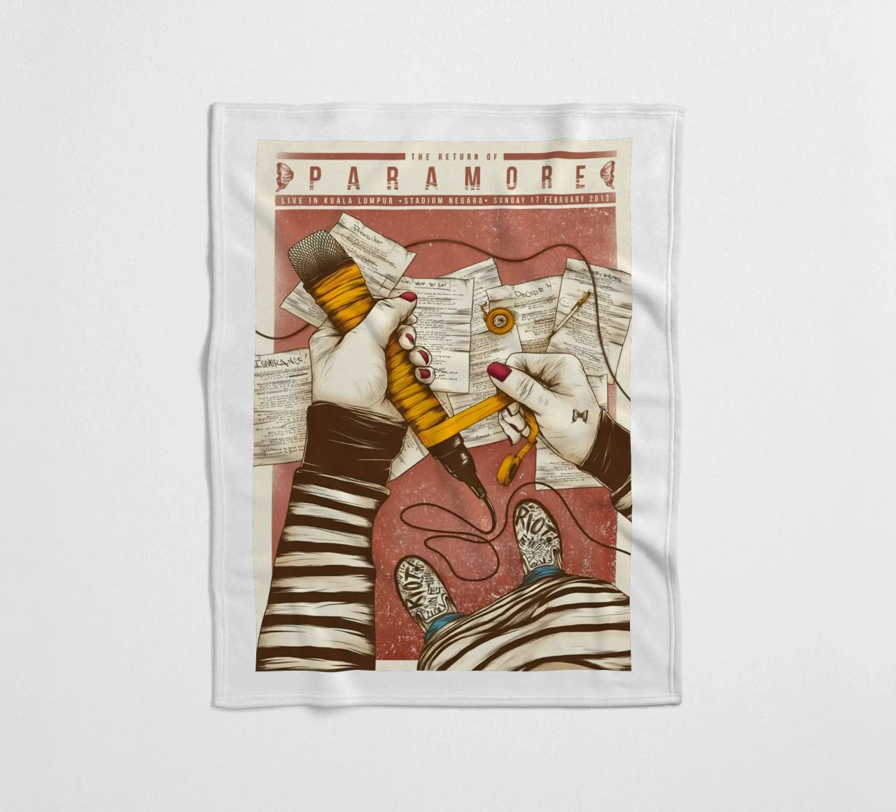 Paramore coperta in pile da exelophendri