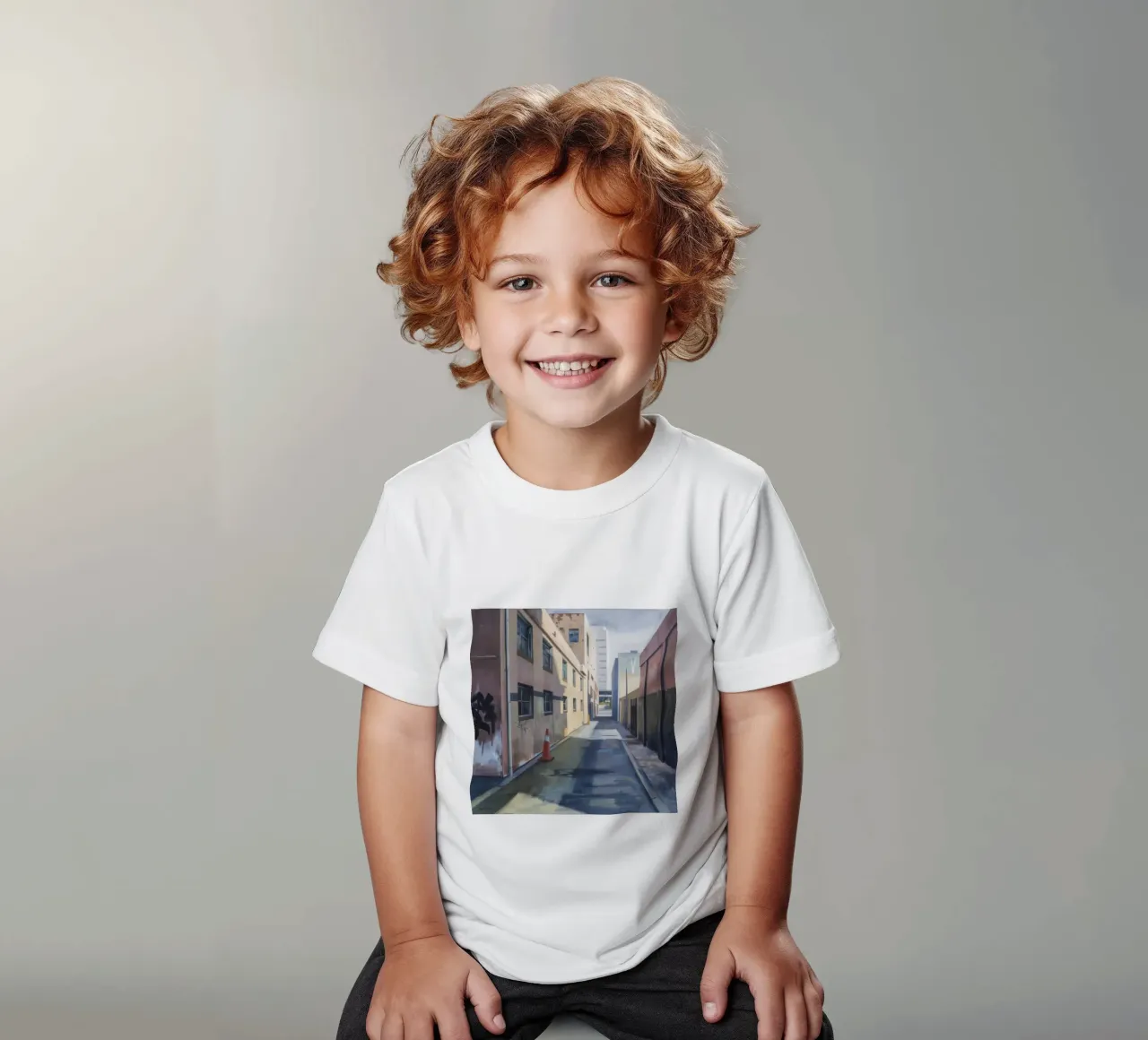 Urban Canyon Passage kids t-shirt by Opal Strokes