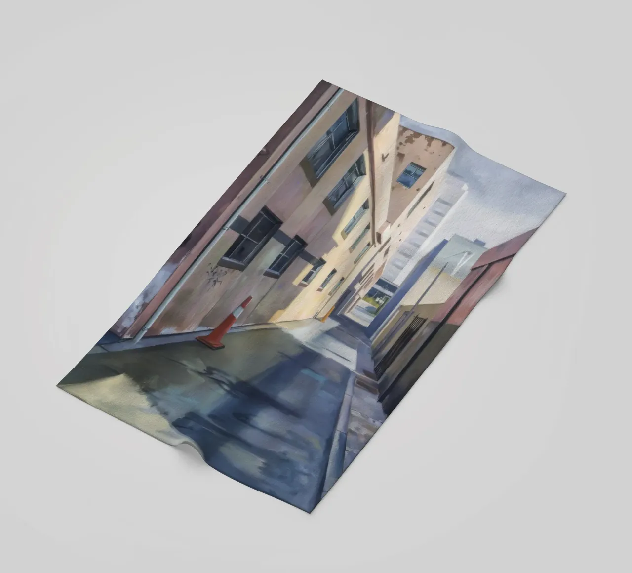 Urban Canyon Passage beach towel by Opal Strokes
