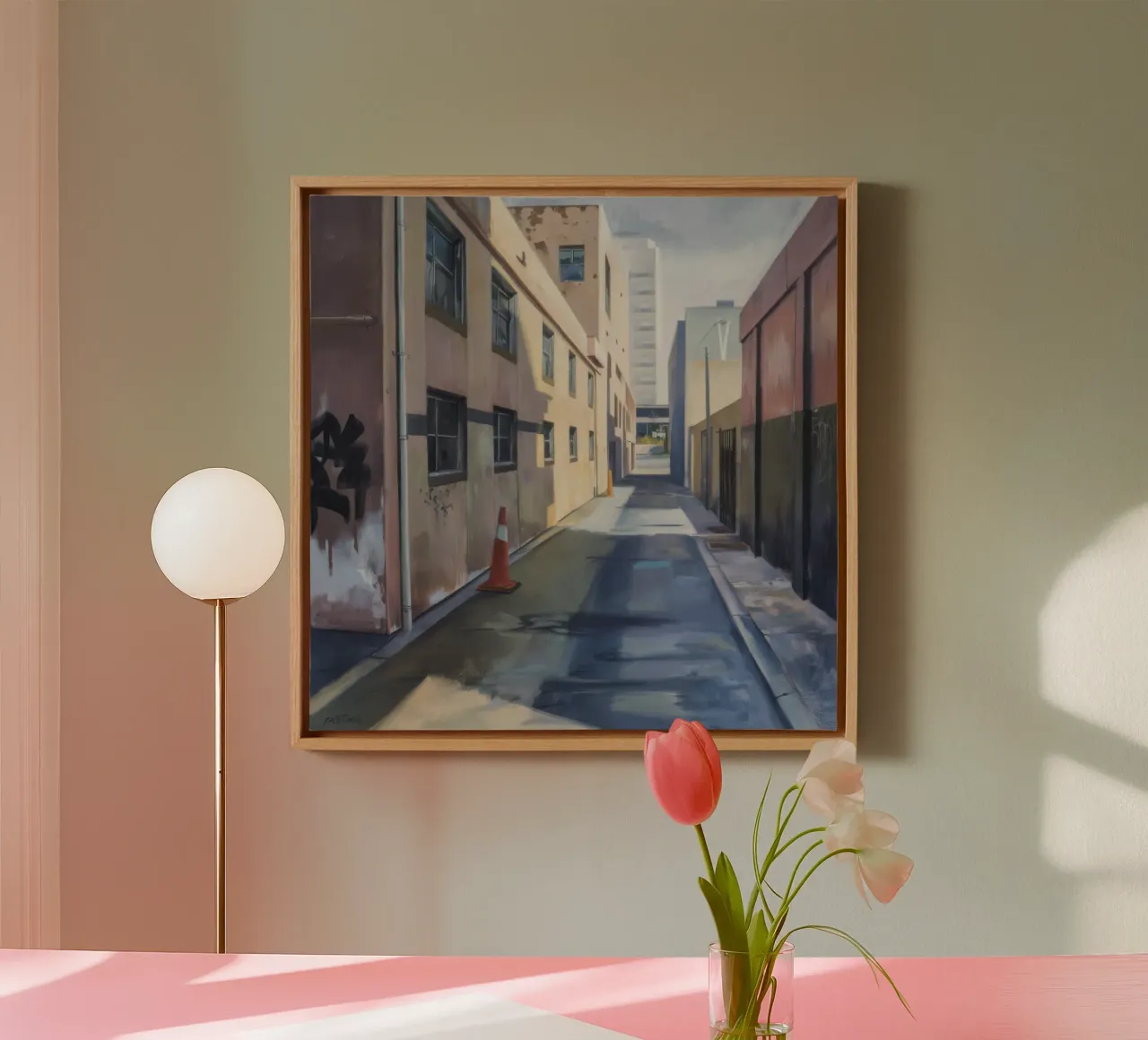 Urban Canyon Passage canvas by Opal Strokes