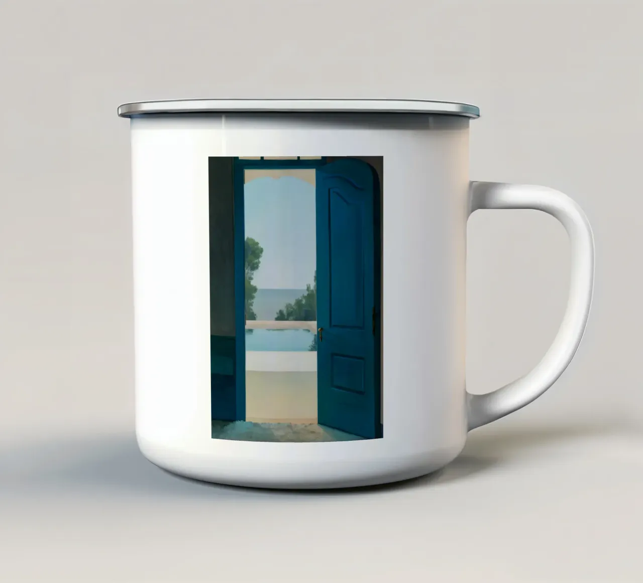 Portale del Paradiso tazza in smalto da Opal Strokes