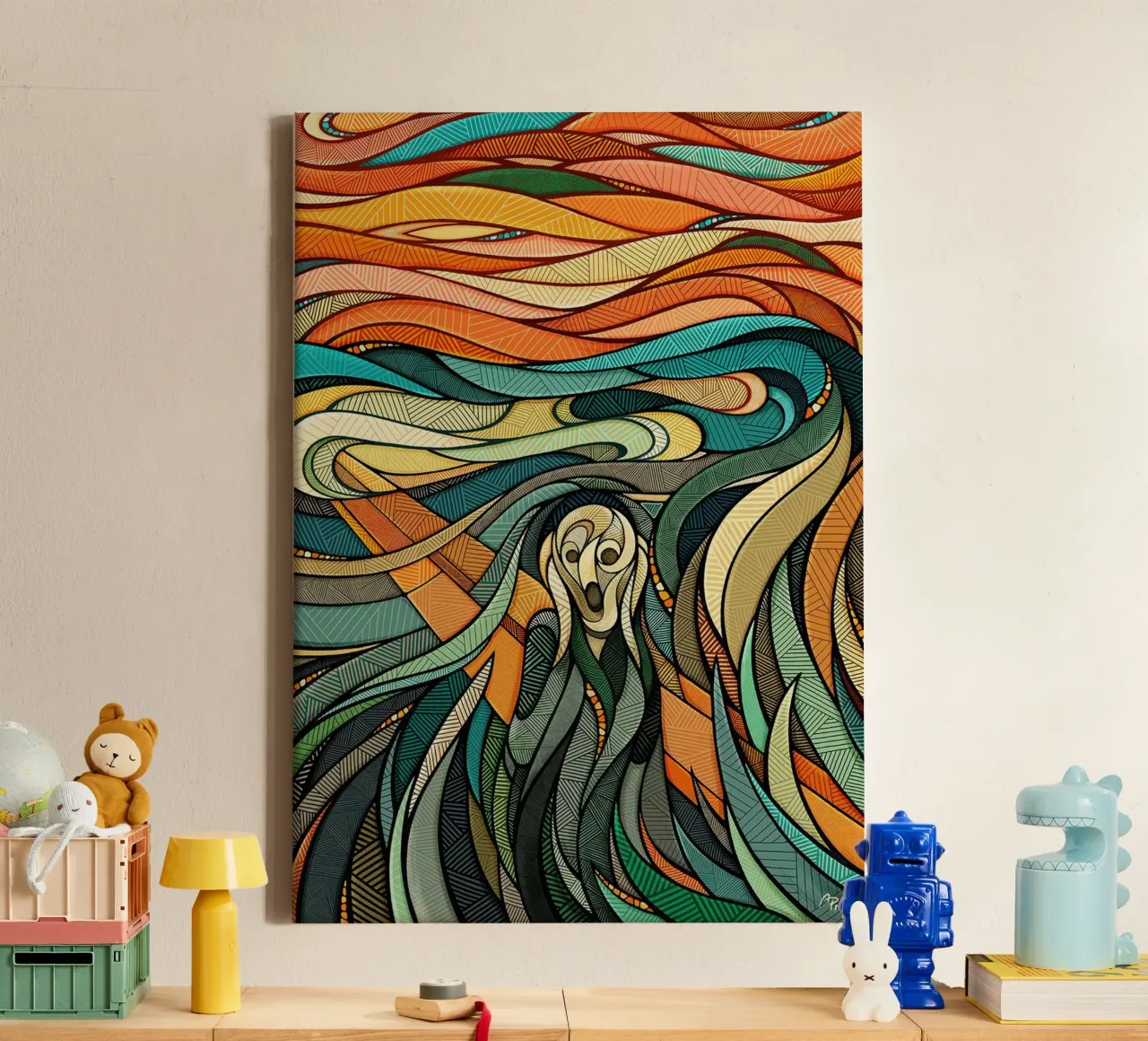 People Alone canvas by Rachel Gallery