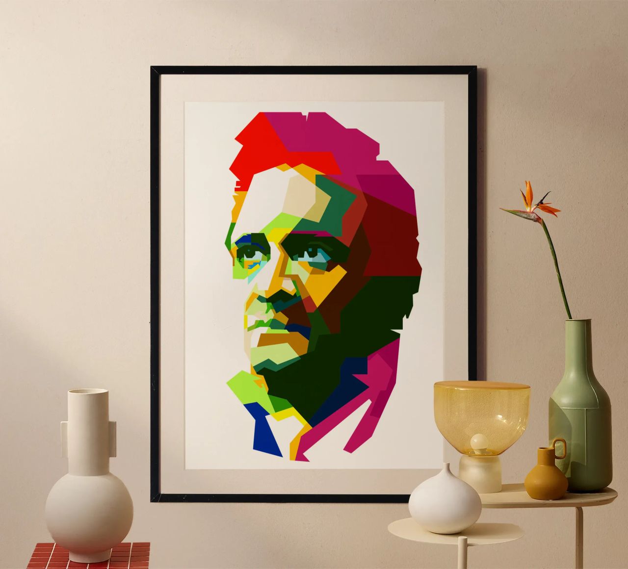 Johnny Cash Chanteur country WPAP Trending Now poster de Artkreator