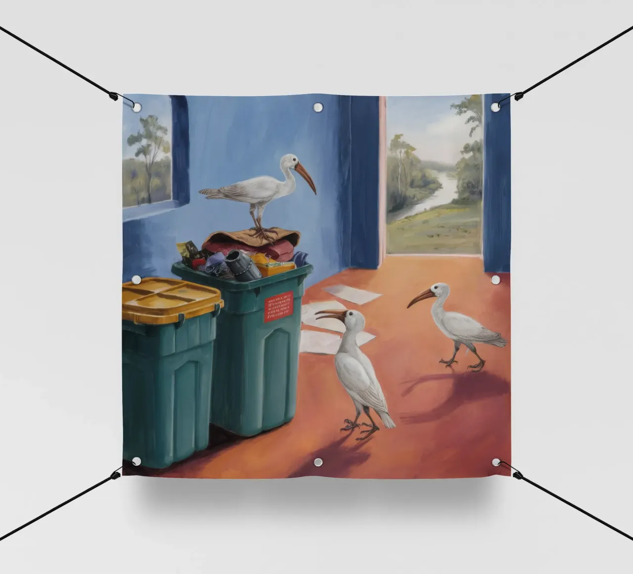 Messaggeri del mare telo in pvc da Opal Strokes