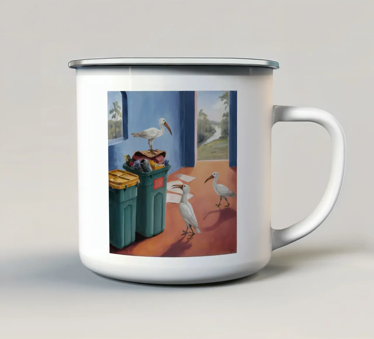 Messaggeri del mare tazza in smalto da Opal Strokes