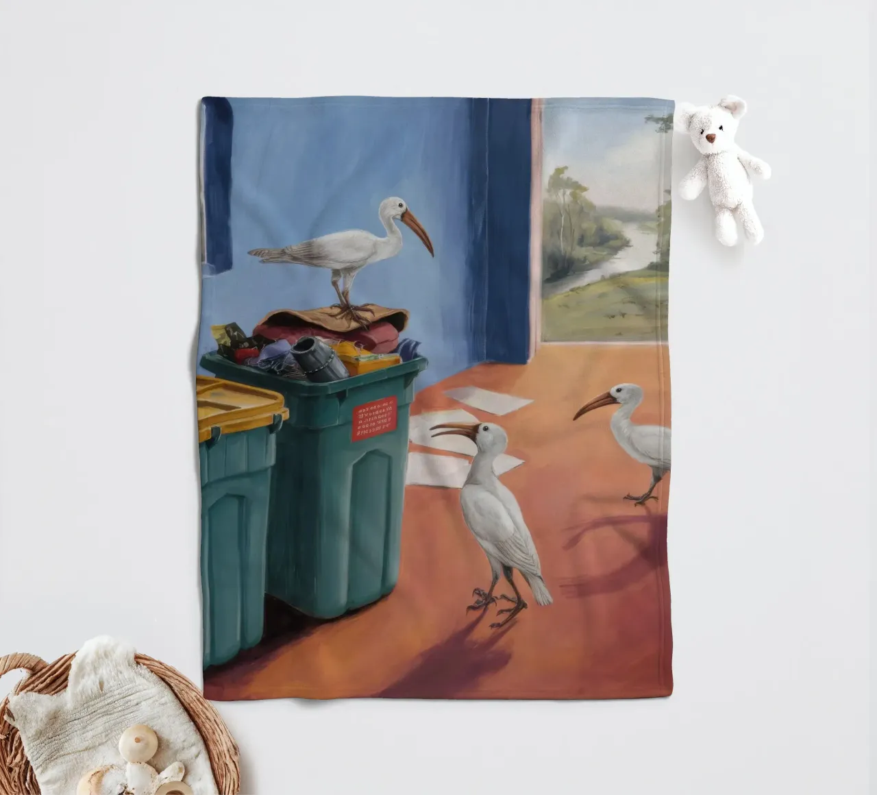 Messaggeri del mare coperta in pile da Opal Strokes