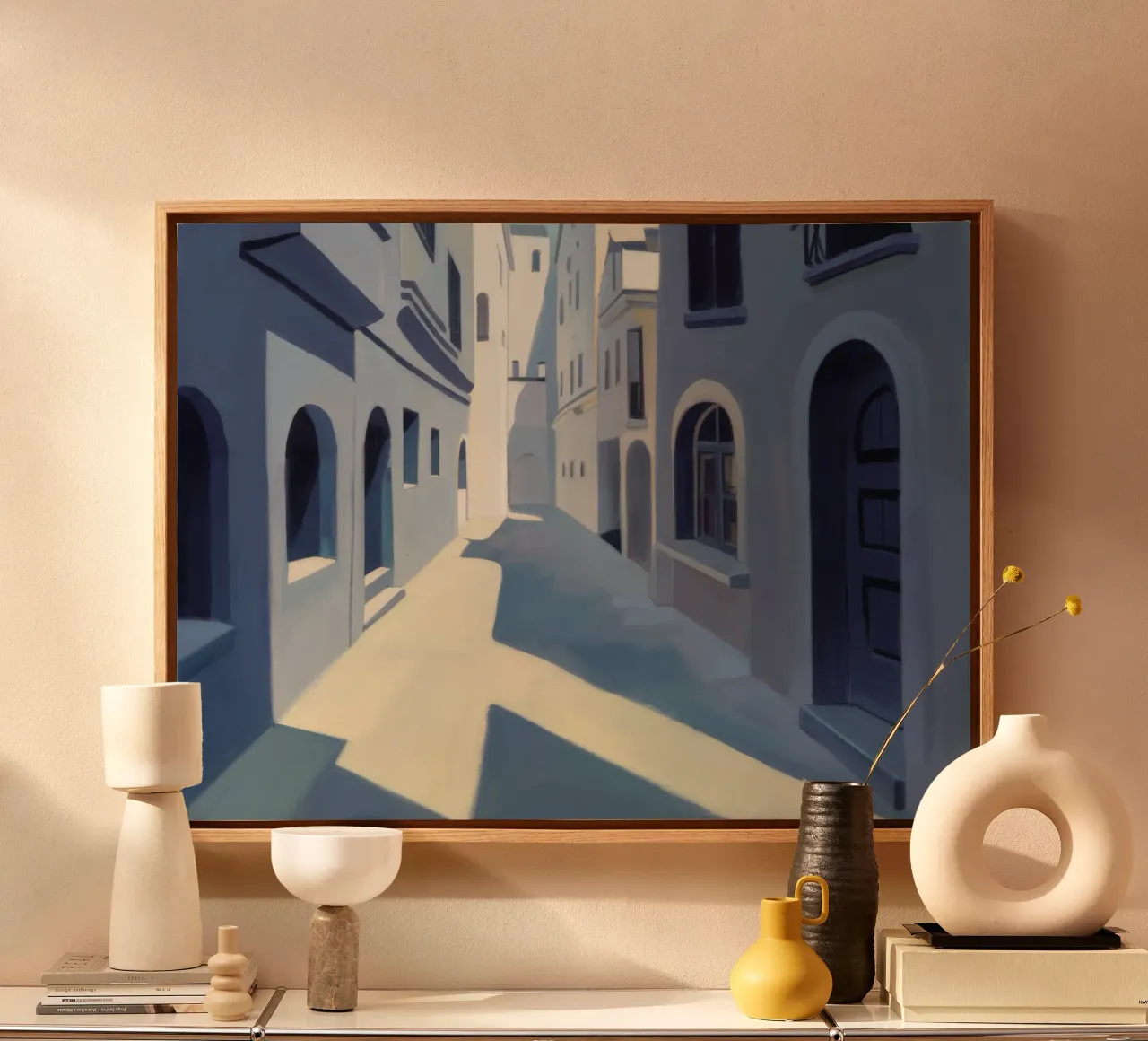 Passaggio ad arco inondato di sole tela con Cornice a cassetta da Opal Strokes