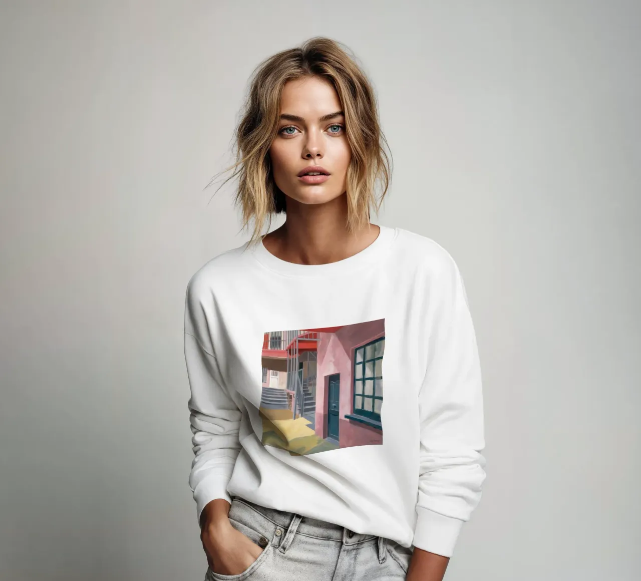 Salita di una scala geometrica felpa da Opal Strokes