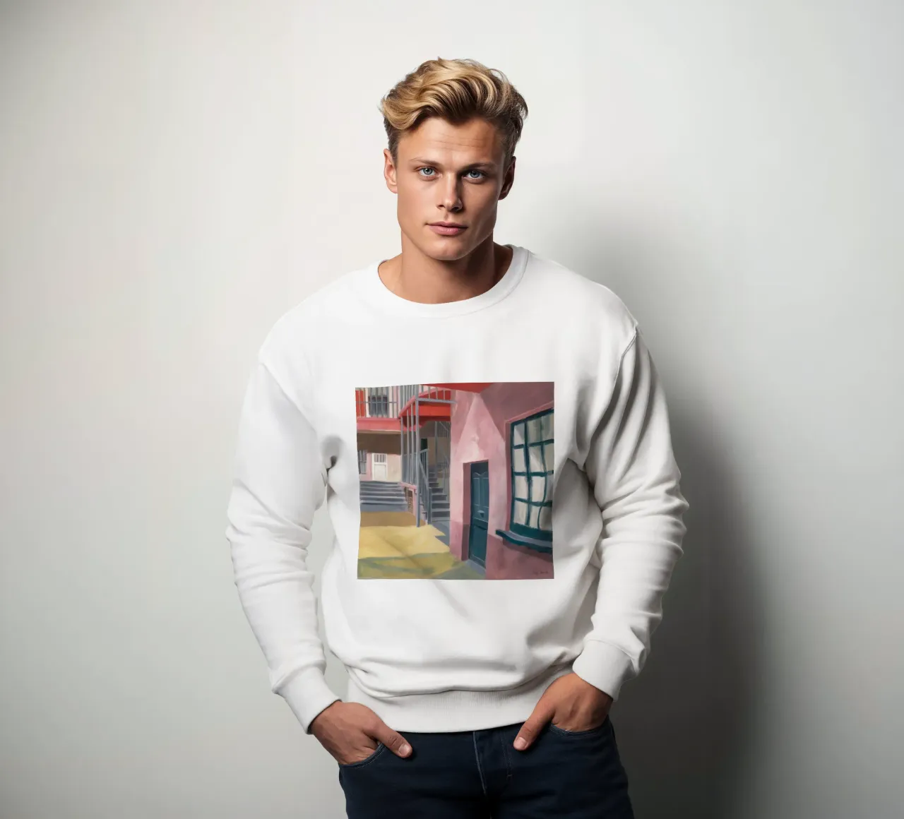 Salita di una scala geometrica felpa da Opal Strokes