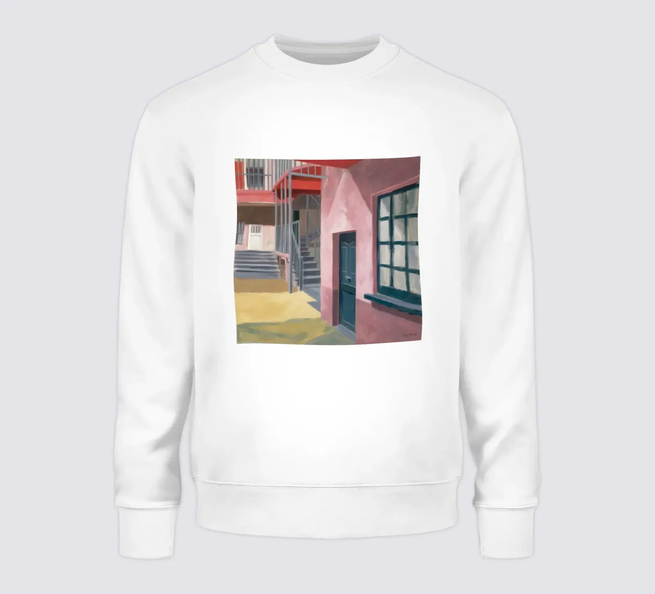 Geometrischer Treppenaufstieg Sweatshirt von Opal Strokes