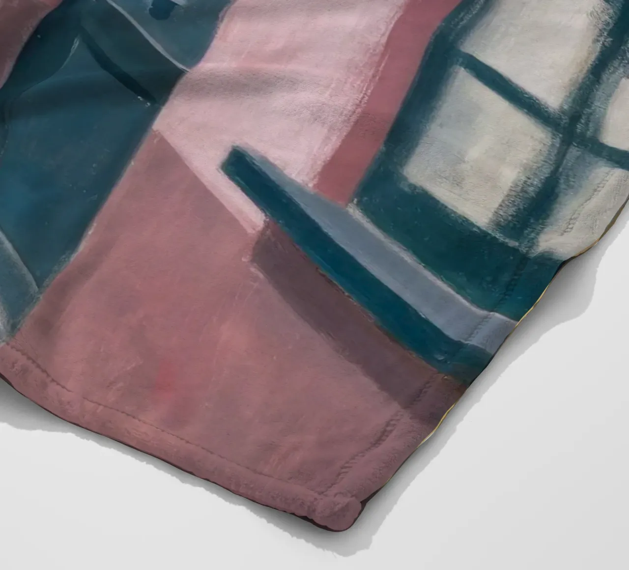 Geometric Stairway Ascent fleece blanket by Opal Strokes