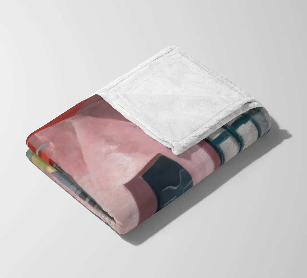 Geometric Stairway Ascent fleece blanket by Opal Strokes