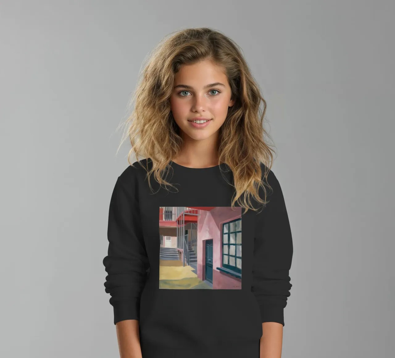 Salita di una scala geometrica felpa bambino da Opal Strokes