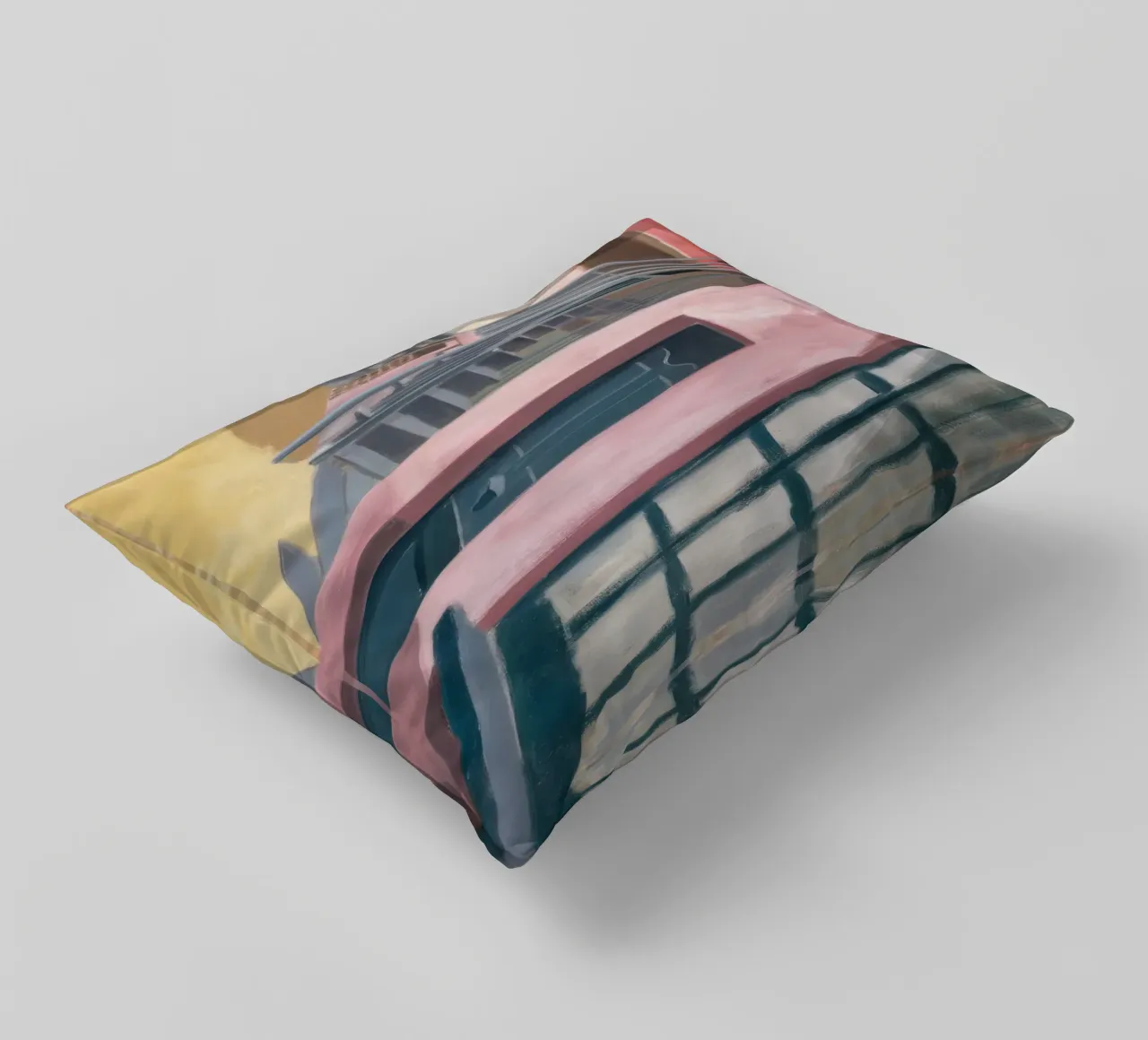 Salita di una scala geometrica cuscino da Opal Strokes