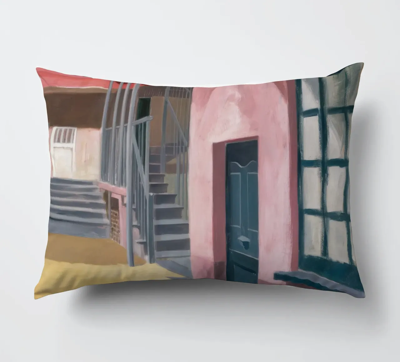 Salita di una scala geometrica cuscino da Opal Strokes