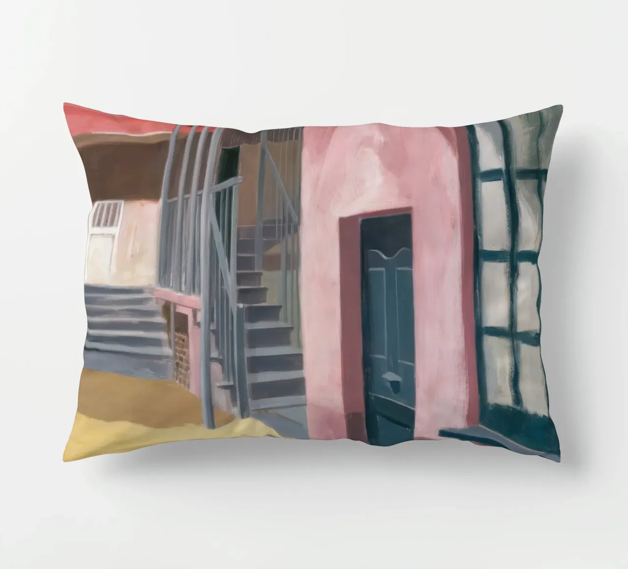 Salita di una scala geometrica cuscino da Opal Strokes