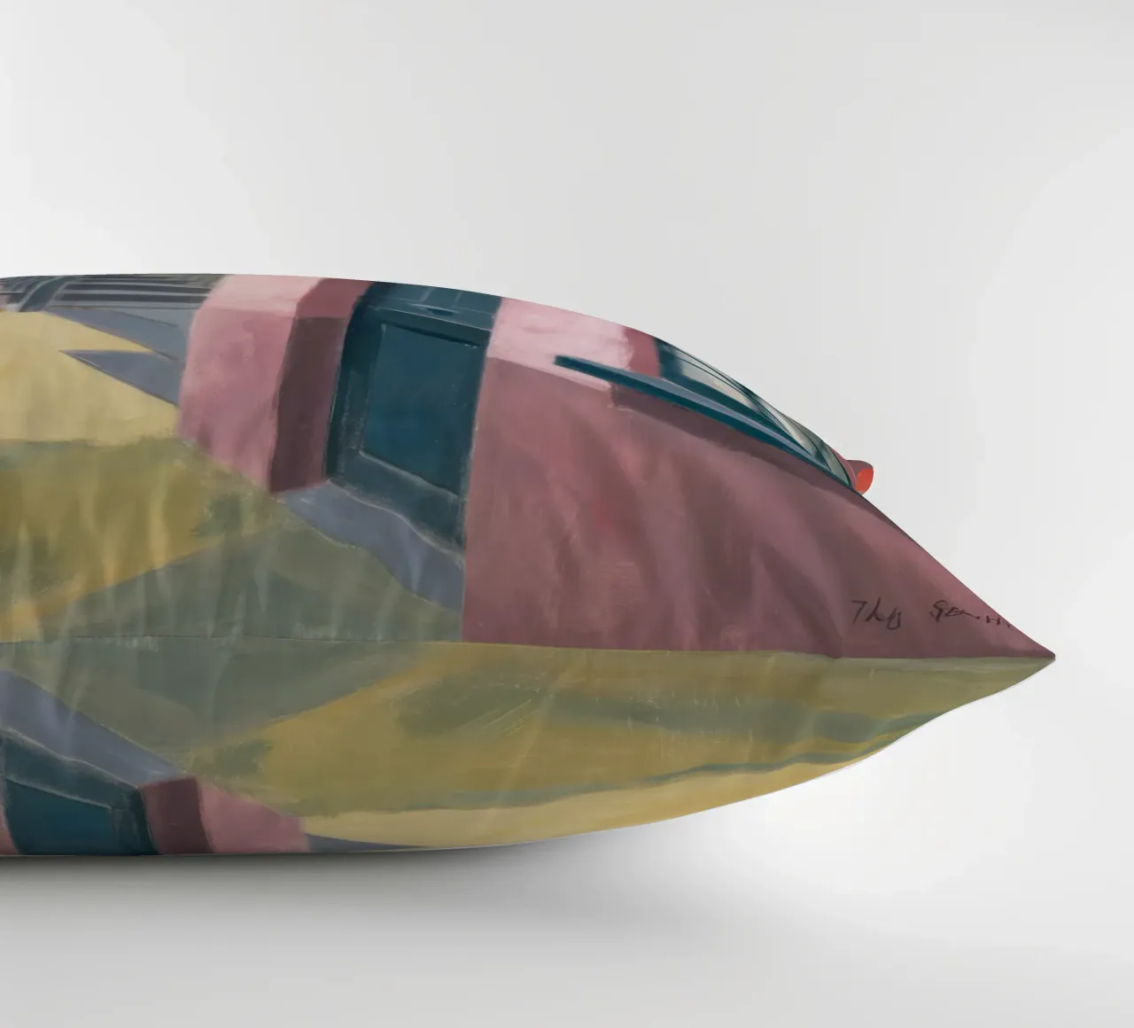 Salita di una scala geometrica cuscino da Opal Strokes