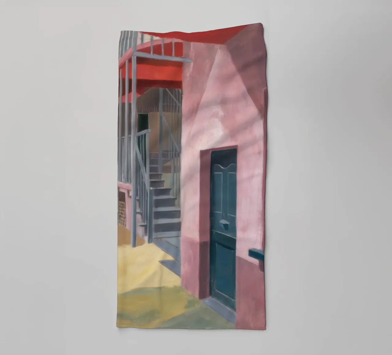 Geometric Stairway Ascent towel by Opal Strokes