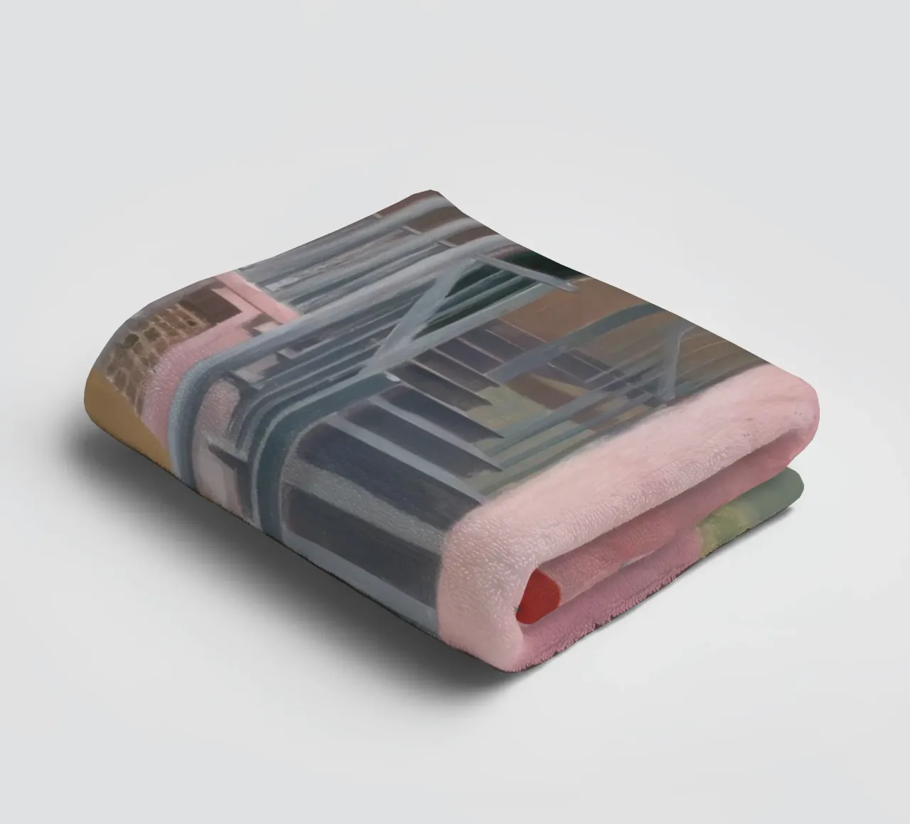 Salita di una scala geometrica asciugamano da bagno da Opal Strokes