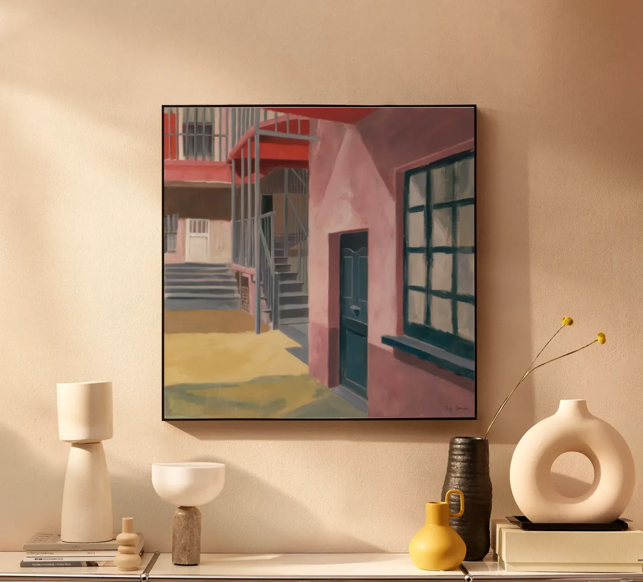 Salita di una scala geometrica plexiglass da Opal Strokes