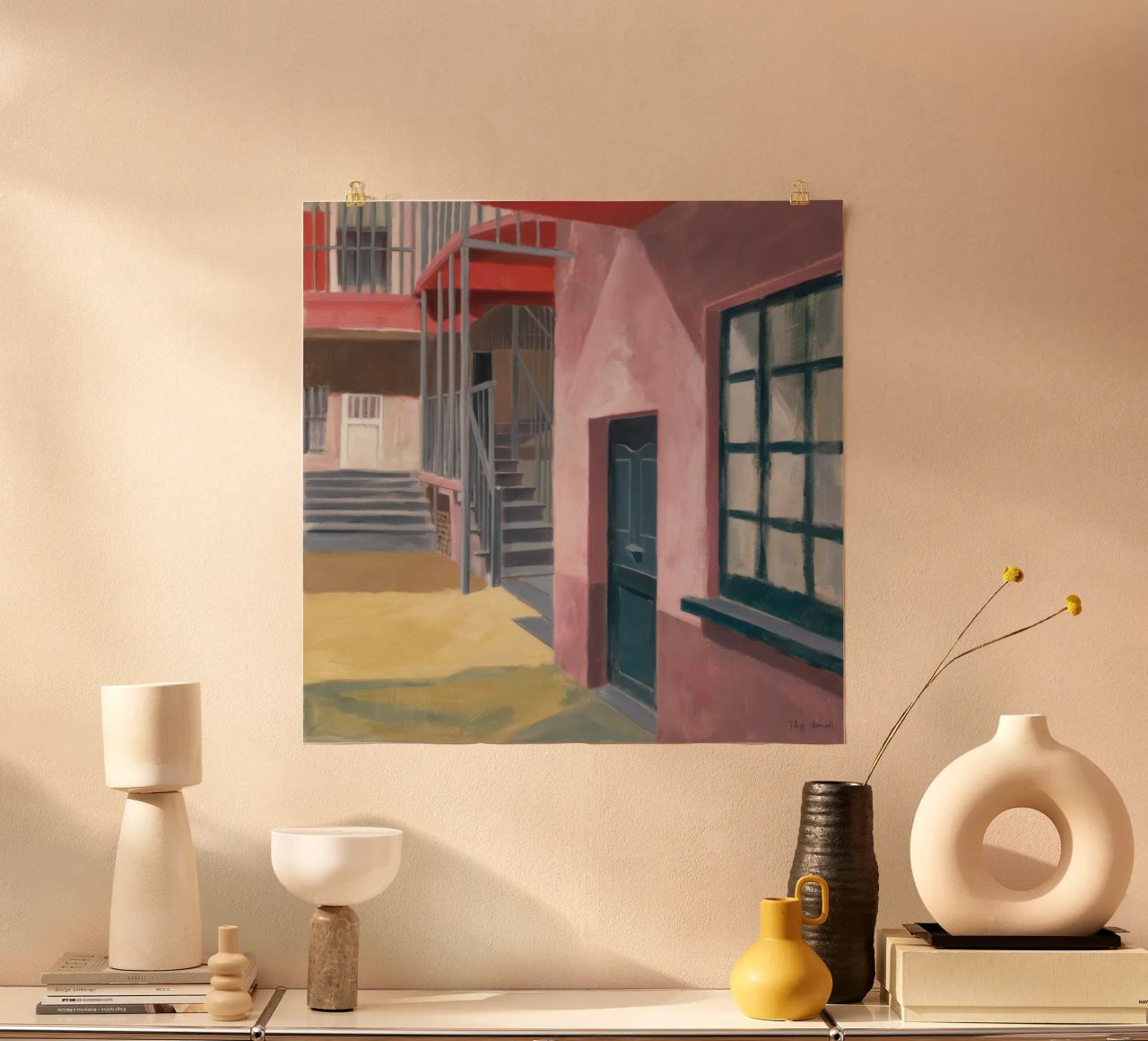 Salita di una scala geometrica poster da Opal Strokes