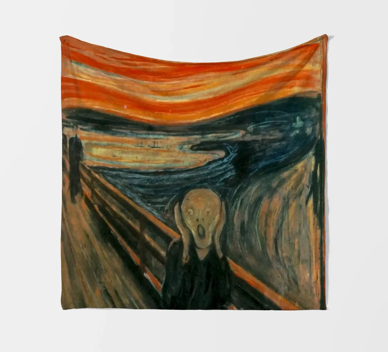 Mensen Schreeuwen Alleen Abstract fleecedeken van Rachel Gallery