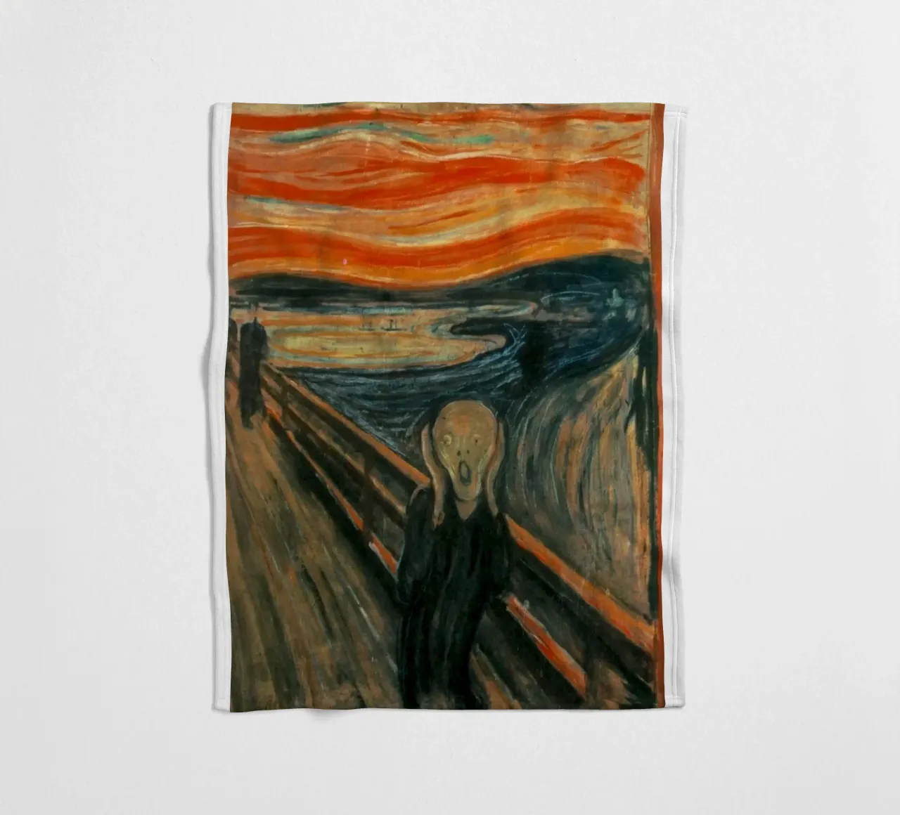 Mensen Schreeuwen Alleen Abstract fleecedeken van Rachel Gallery