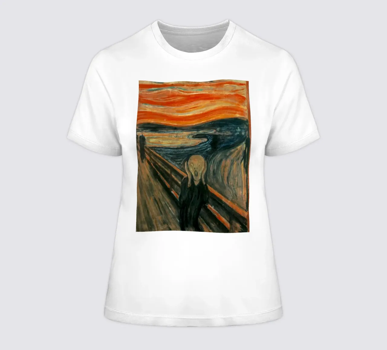 Mensen Schreeuwen Alleen Abstract dames t-shirt getailleerd van Rachel Gallery