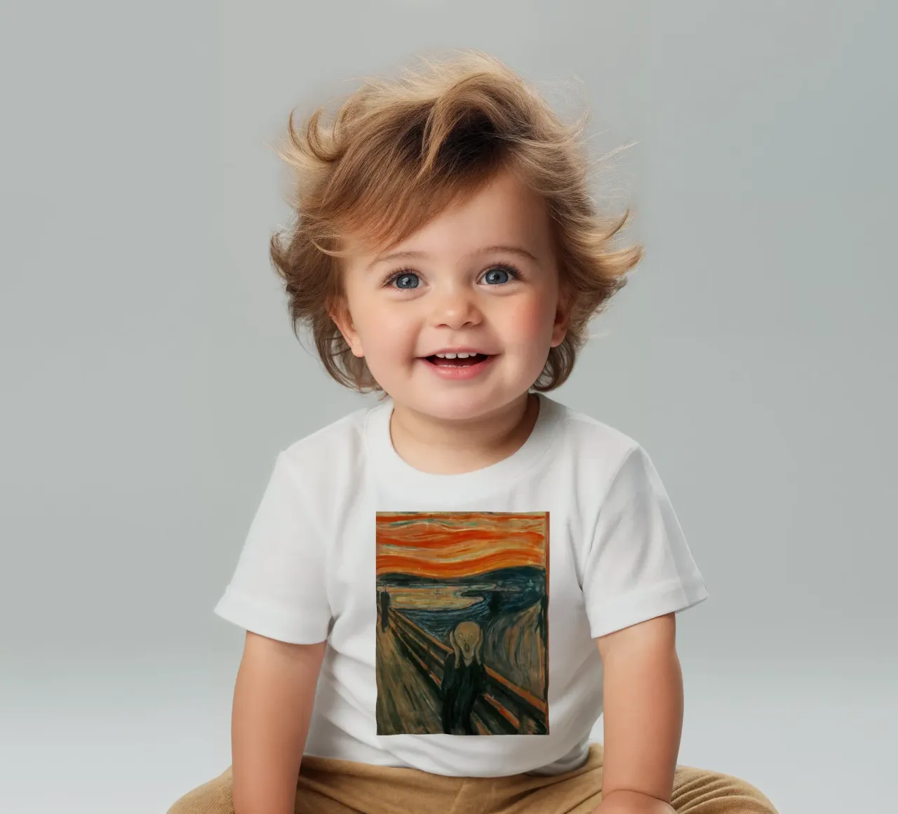 Mensen Schreeuwen Alleen Abstract baby t-shirt van Rachel Gallery