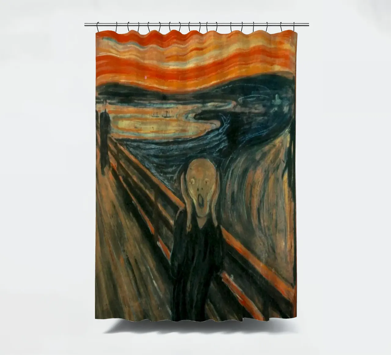 Mensen Schreeuwen Alleen Abstract douchegordijn van Rachel Gallery