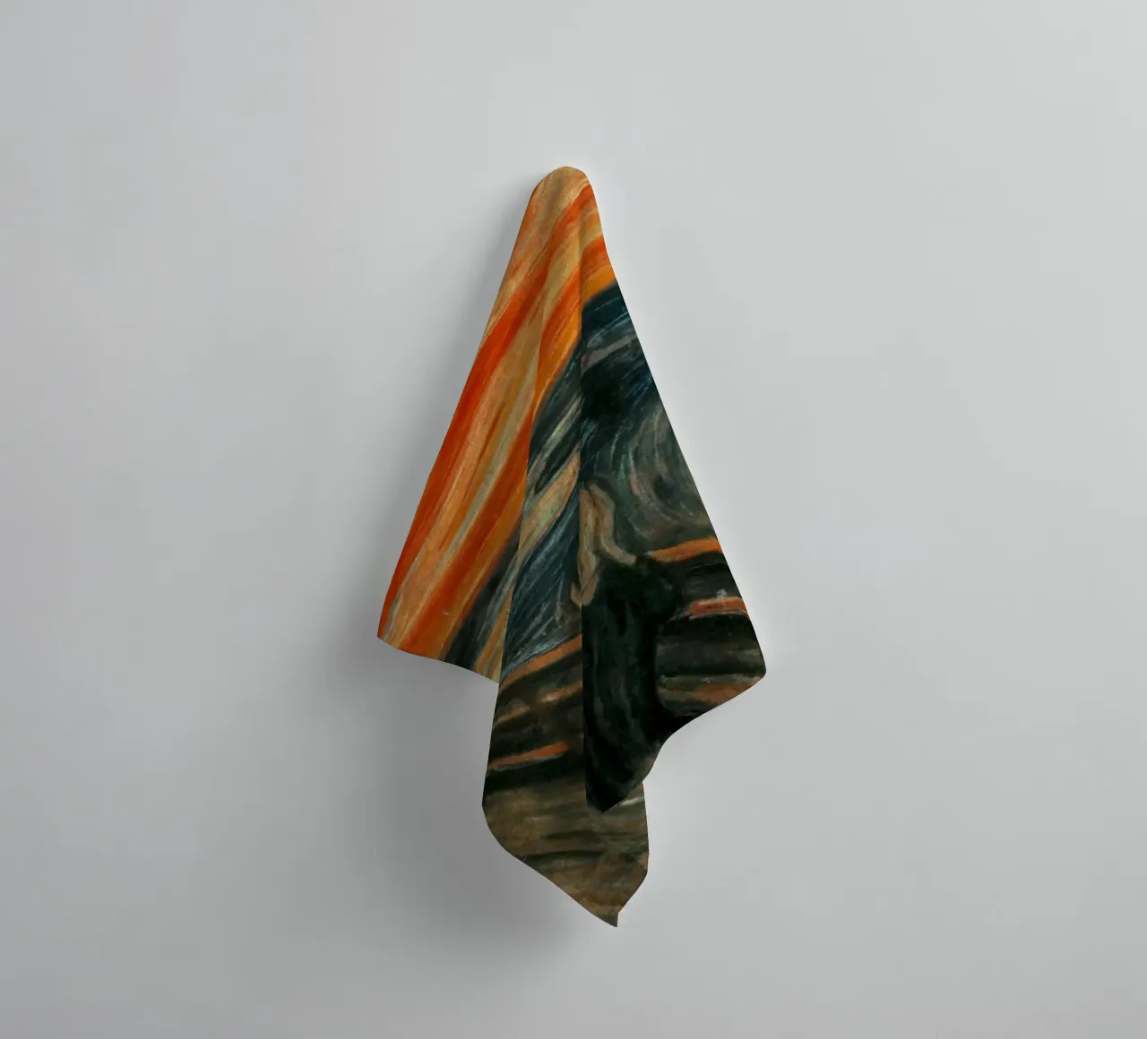 Mensen Schreeuwen Alleen Abstract badhanddoek van Rachel Gallery