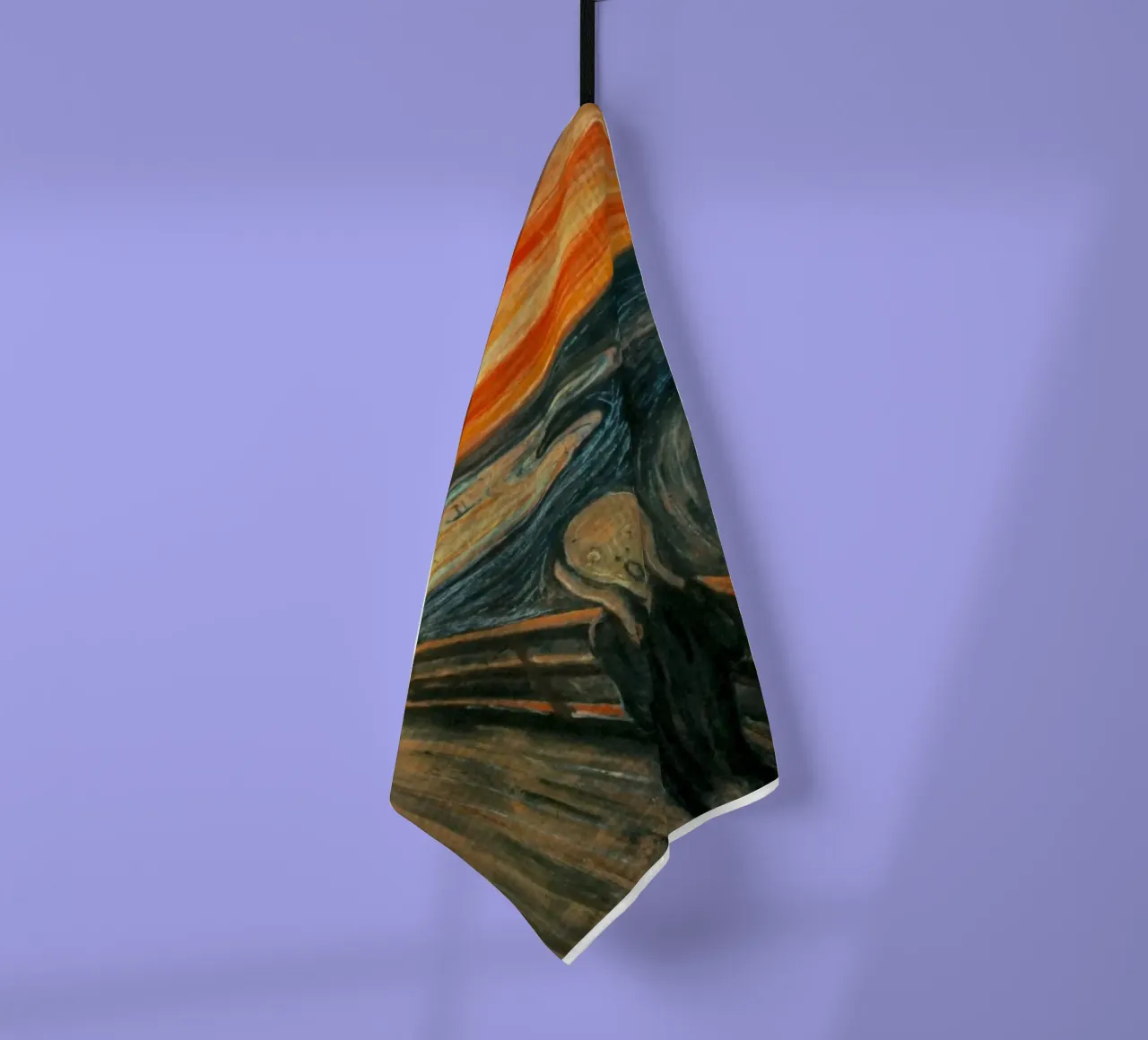 Mensen Schreeuwen Alleen Abstract theedoek van Rachel Gallery