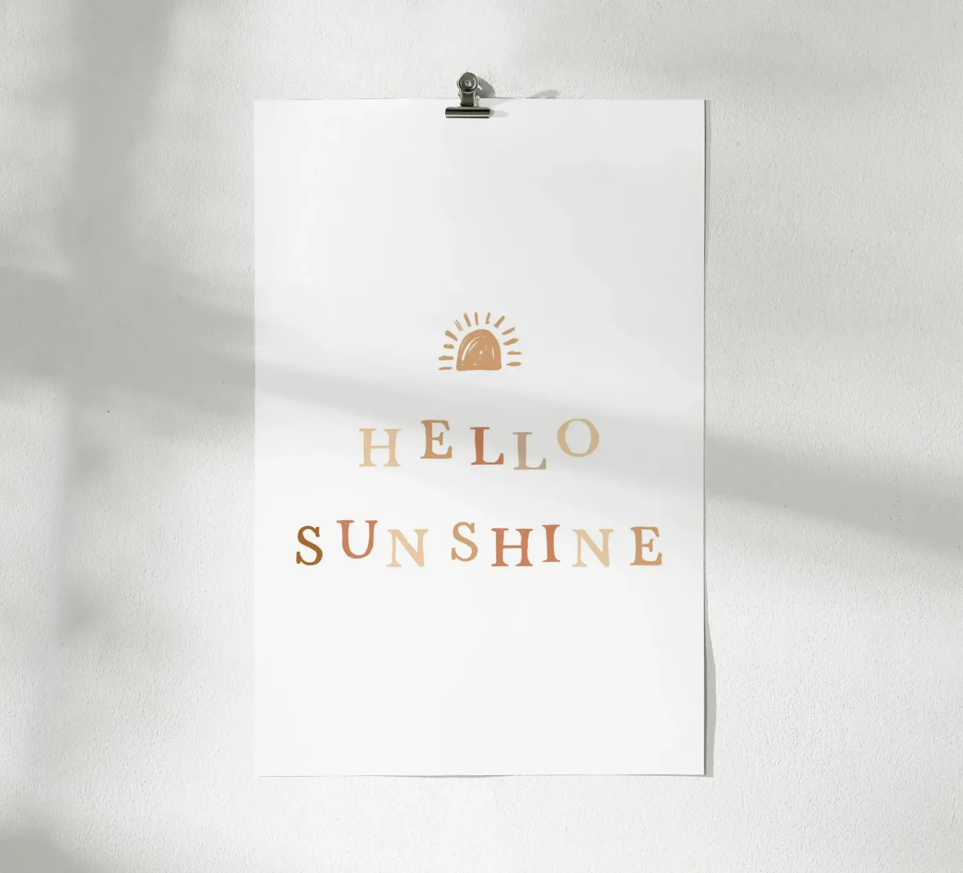 Hello Sunshine poster da KRUTH DESIGN