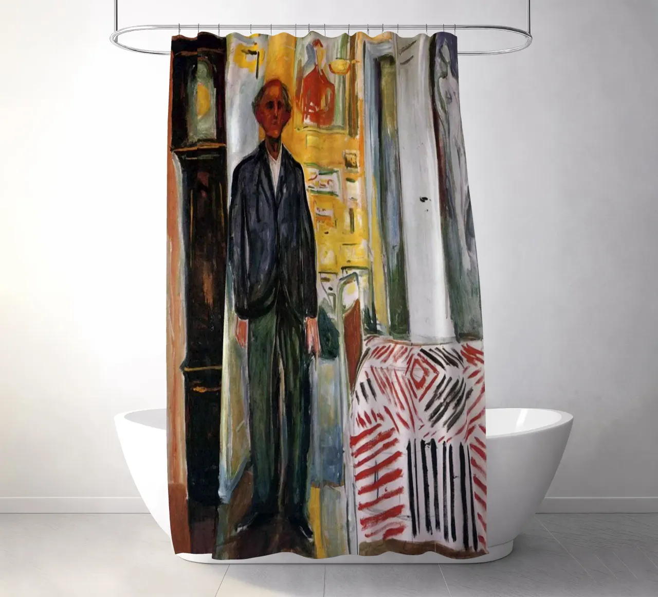 Beste Vader Abstract douchegordijn van Rachel Gallery
