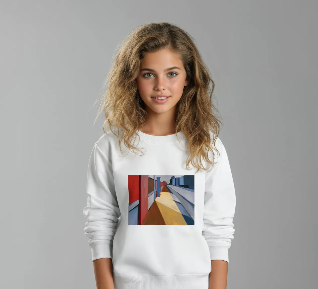 Perspective de la plate-forme rouge sweat enfant de Opal Strokes