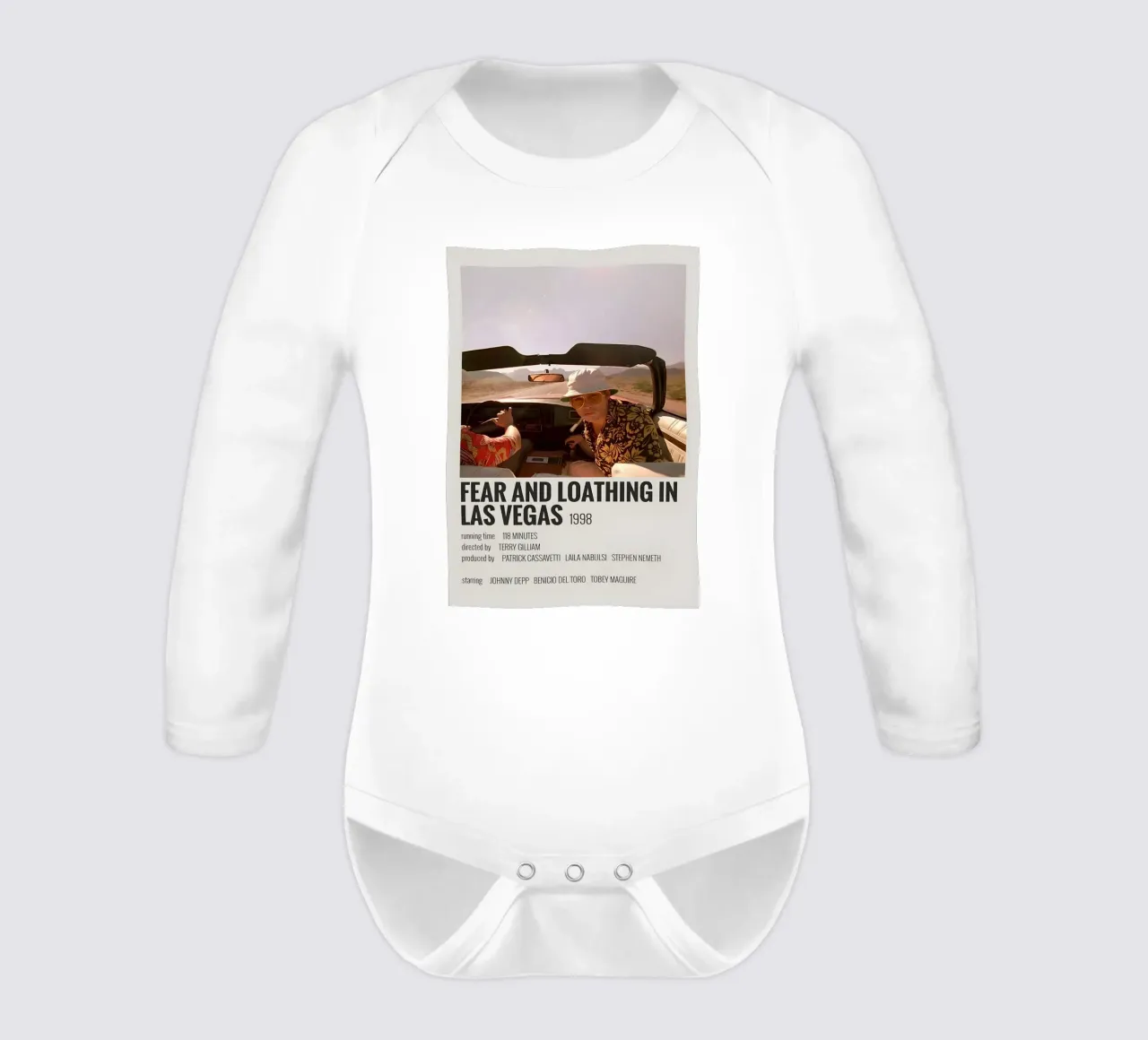 FEAR AND LOATHING IN LAS VEGAS 1998 body neonato maniche lunghe da MVFminimalist