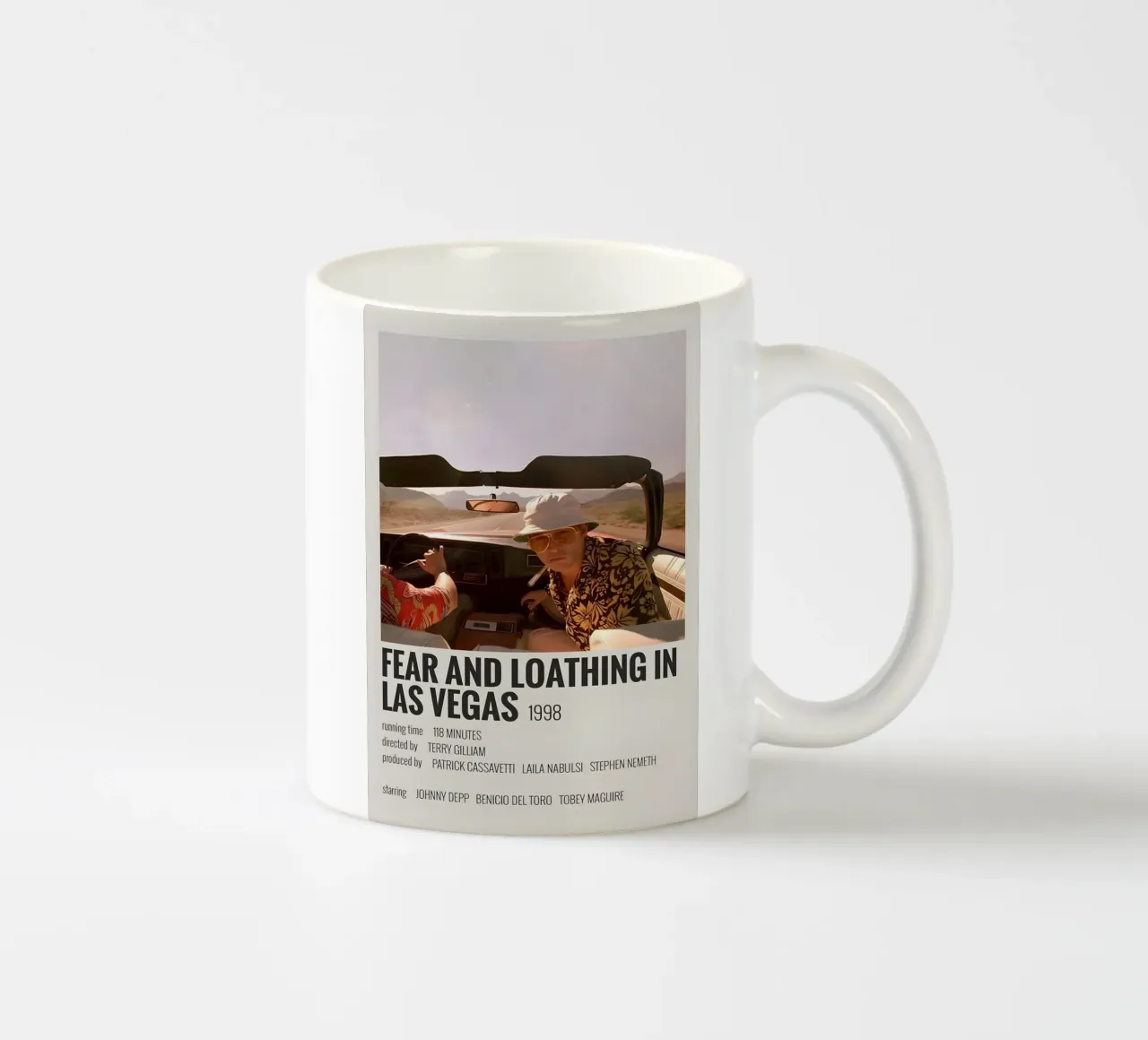 FEAR AND LOATHING IN LAS VEGAS 1998 tazza in ceramica da MVFminimalist