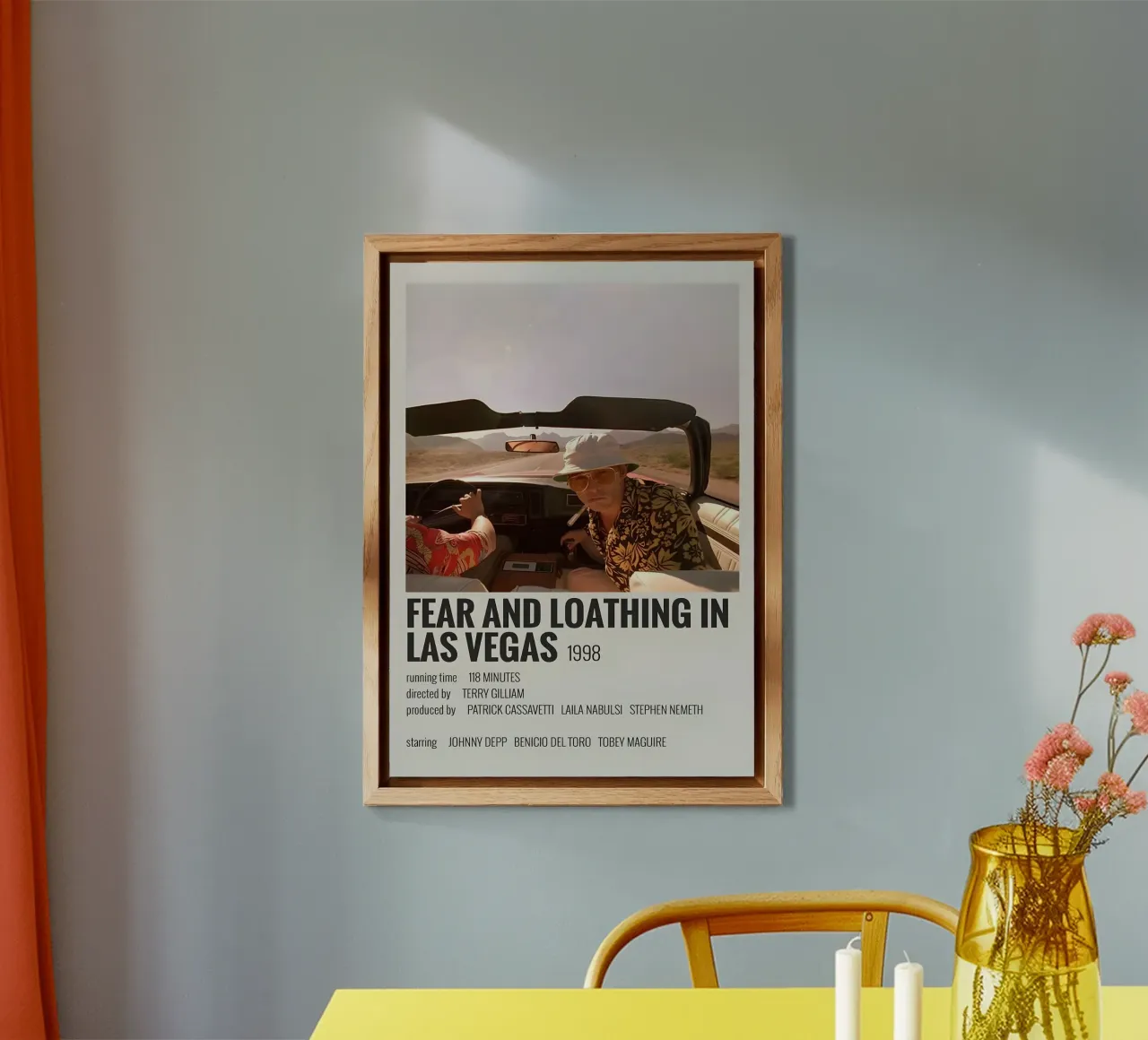 FEAR AND LOATHING IN LAS VEGAS 1998 alluminio dibond da MVFminimalist