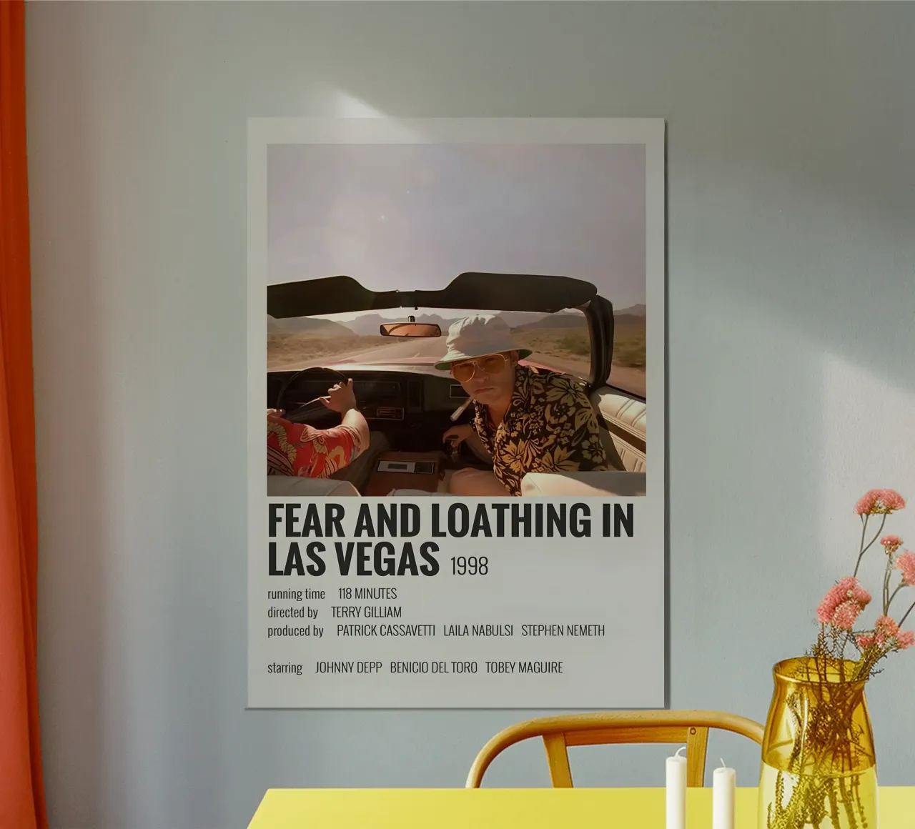 FEAR AND LOATHING IN LAS VEGAS 1998 alluminio dibond da MVFminimalist