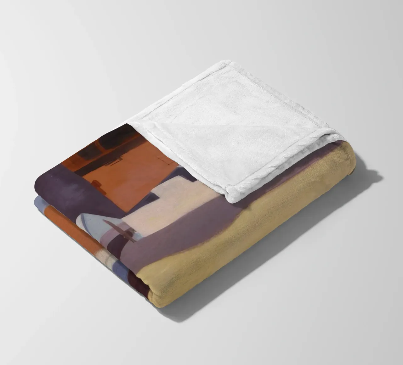 Irdener Block Metropolis Fleecedecke von Opal Strokes