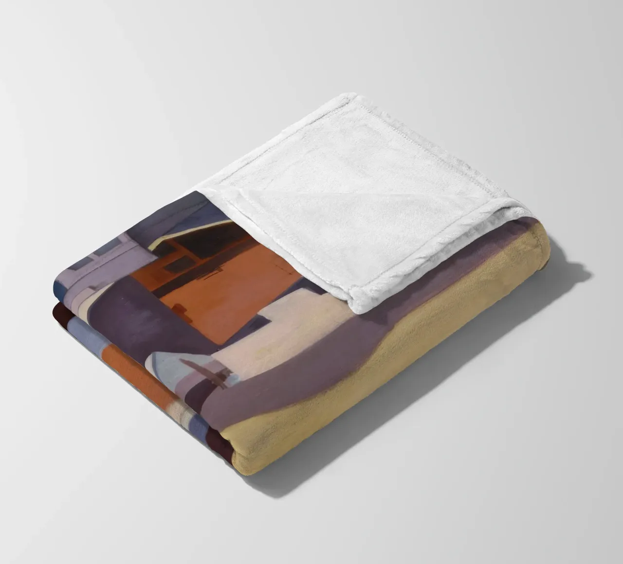Irdener Block Metropolis Fleecedecke von Opal Strokes