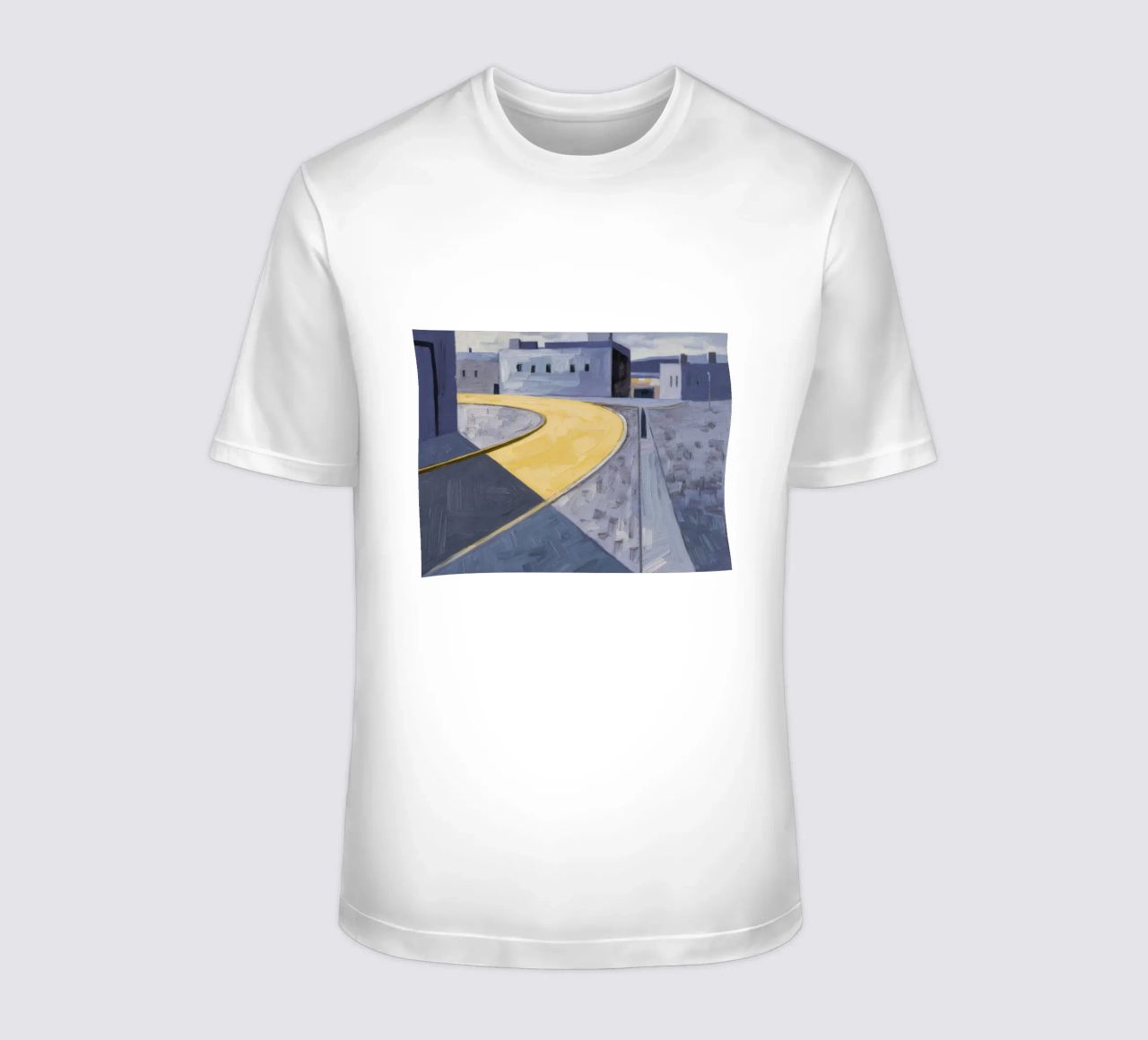 Curva dei sentieri gialli t-shirt da Opal Strokes