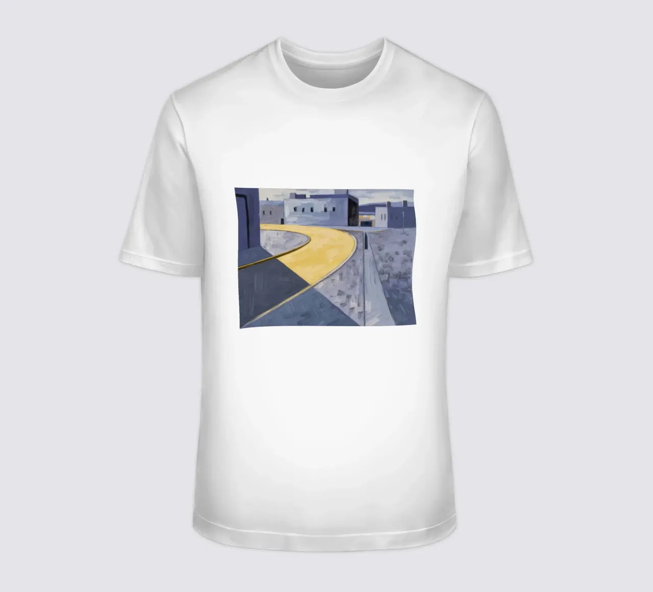 Curva dei sentieri gialli t-shirt da Opal Strokes