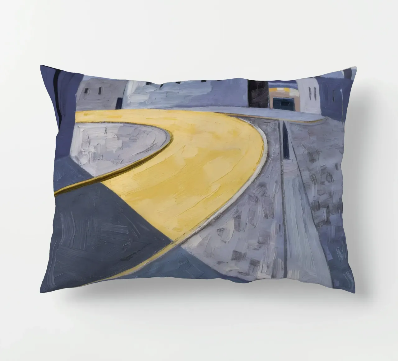 Curva Yellow Paths cojín de Opal Strokes