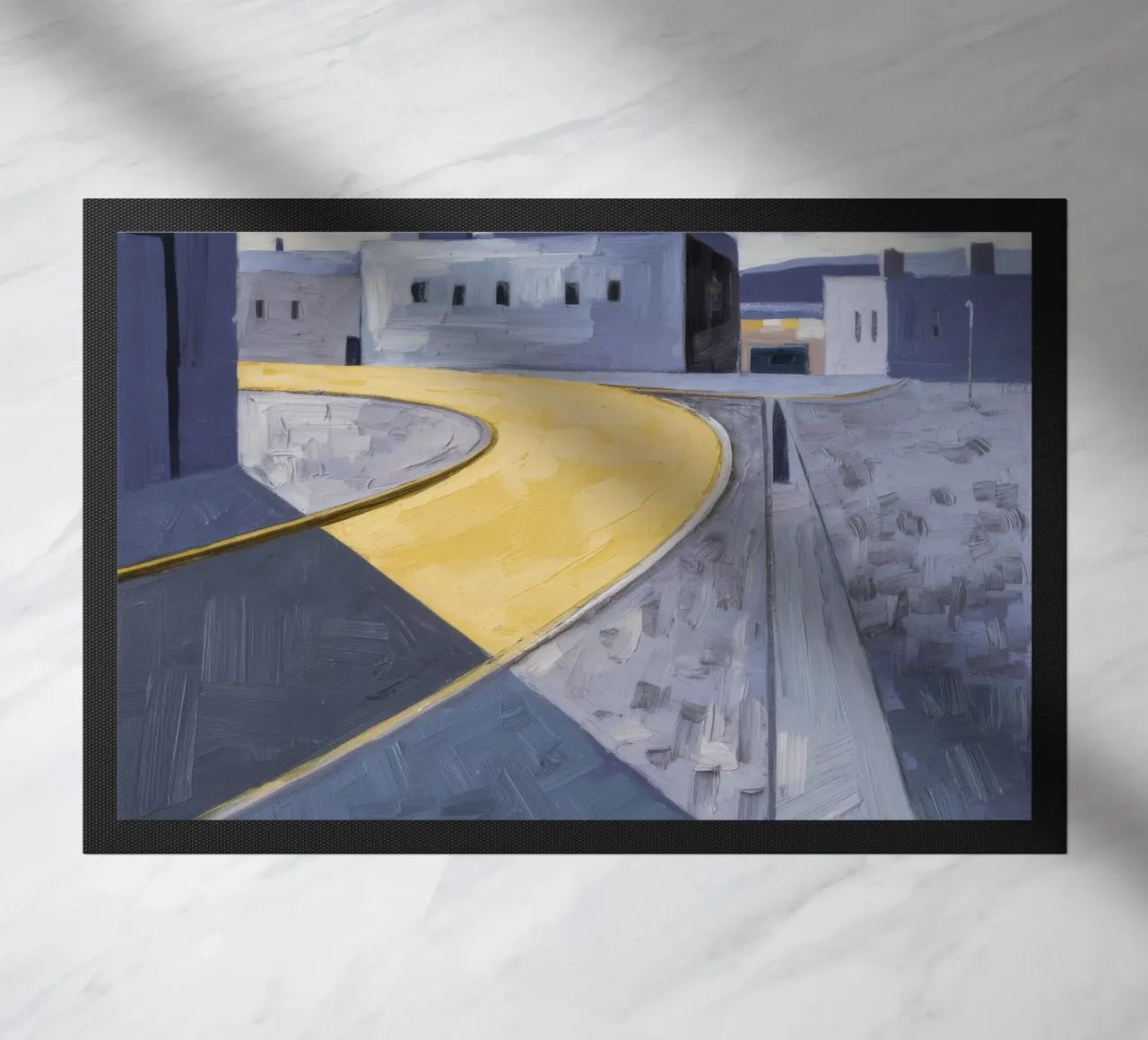 Curva dei sentieri gialli zerbino da Opal Strokes